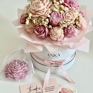 Gyertya Virág Box - otthon & életmód - dekoráció - dísztárgy - Meska.hu