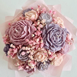 Gyertya Virág Box - otthon & életmód - virágdekoráció - virágok - virágbox - Meska.hu