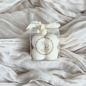 Köszönőajándék gyertya esküvői, Esküvő, Emlék & Ajándék, Köszönőajándék, Gyertya-, mécseskészítés, MESKA