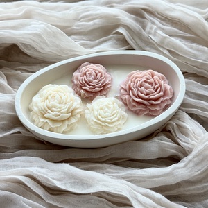 Gyertyatál - Kerti Rózsa, Otthon & Életmód, Gyertya, illat, aroma, Gyertya, Gyertya-, mécseskészítés, MESKA