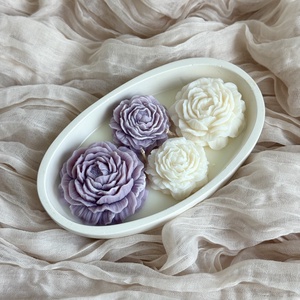 Gyertyatál - Kerti Rózsa - otthon & életmód - gyertya, illat, aroma - gyertya - Meska.hu