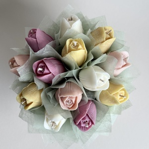 Gyertya Virág Box - otthon & életmód - virágdekoráció - virágok - virágbox - Meska.hu