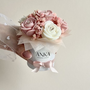 Gyertya Virág Box  - otthon & életmód - gyertya, illat, aroma - gyertya - Meska.hu