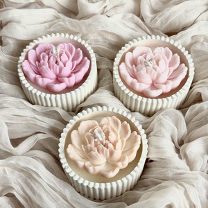 Gyertyatál - Bazsarózsa, Otthon & Életmód, Gyertya, illat, aroma, Gyertya, Gyertya-, mécseskészítés, MESKA