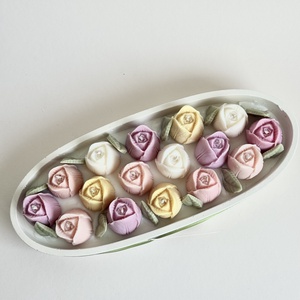 Gyertyatál - Tulipánkert - ünnepi díszek, dekorációk - húsvéti díszek és dekorációk - húsvéti asztaldíszek - Meska.hu