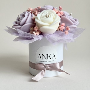Gyertya Virág Box  - otthon & életmód - gyertya, illat, aroma - gyertya - Meska.hu