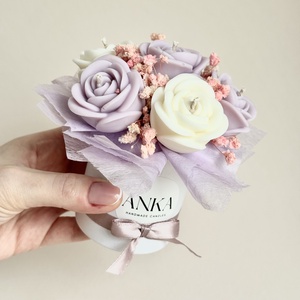 Gyertya Virág Box  - otthon & életmód - gyertya, illat, aroma - gyertya - Meska.hu