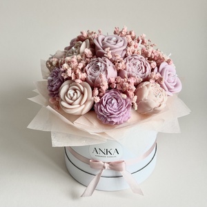 Gyertya Virág Box, Esküvő, Emlék & Ajándék, Köszönőajándék, Gyertya-, mécseskészítés, MESKA