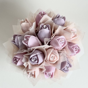 Gyertya Virág Box - otthon & életmód - virágdekoráció - virágok - virágbox - Meska.hu