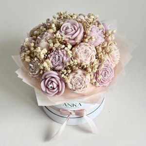 Gyertya Virág Box - esküvő - emlék & ajándék - köszönőajándék - Meska.hu