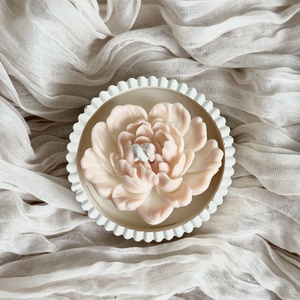 Gyertyatál - Bazsarózsa - otthon & életmód - gyertya, illat, aroma - gyertya - Meska.hu