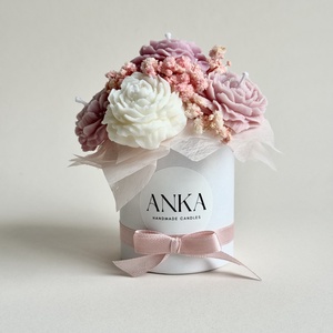 Gyertya Virág Box  - otthon & életmód - gyertya, illat, aroma - gyertya - Meska.hu