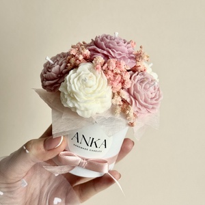 Gyertya Virág Box  - otthon & életmód - gyertya, illat, aroma - gyertya - Meska.hu