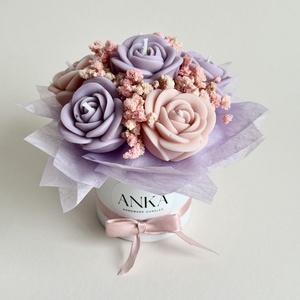 Gyertya Virág Box , Otthon & Életmód, Gyertya, illat, aroma, Gyertya, Gyertya-, mécseskészítés, • szójaviaszból
• bergamot illatolajjal
• díszítés: selyempapír és szalag
• termék mérete: 13 cm

E..., MESKA