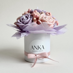 Gyertya Virág Box  - otthon & életmód - gyertya, illat, aroma - gyertya - Meska.hu