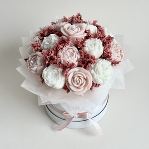 Gyertya Virág Box - otthon & életmód - virágdekoráció - virágok - virágbox - Meska.hu