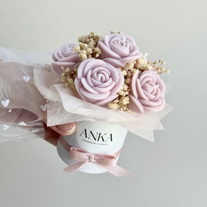 Gyertya Virág Box  - Meska.hu