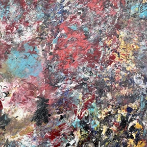 Absztrakt festmény / 30x80, Művészet, Festmény, Akril, Festészet, MESKA