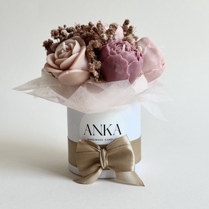 Gyertya Virág Box  (S) - otthon & életmód - gyertya, illat, aroma - gyertya - Meska.hu