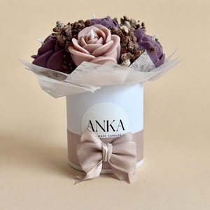 Gyertya Virág Box  (S) - otthon & életmód - gyertya, illat, aroma - gyertya - Meska.hu