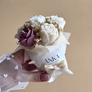 Gyertya Virág Box  (S) - otthon & életmód - gyertya, illat, aroma - gyertya - Meska.hu