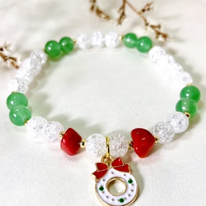 Karácsonyi ásvány karkötő  - Meska.hu