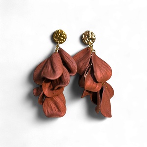 Velvet Symphony fülbevaló Bronz - Meska.hu