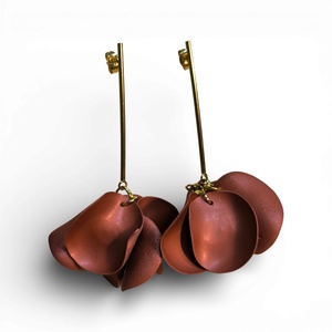 Veilora fülbevaló Bronz, Ékszer, Fülbevaló, Lógó fülbevaló, Ékszerkészítés, Gyurma, MESKA