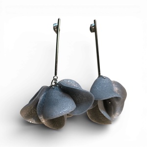 Veilora fülbevaló Ezüst, Ékszer, Fülbevaló, Lógó fülbevaló, Ékszerkészítés, Gyurma, MESKA