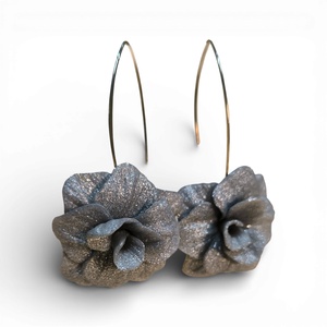 Velvet Poppy fülbevaló Ezüst - Meska.hu