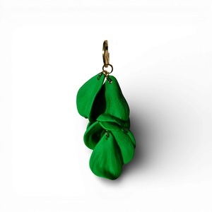 Velvet Symphony fülbevaló Trópusi Zöld - ékszer - fülbevaló - lógó fülbevaló - Meska.hu