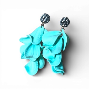 Velvet Symphony fülbevaló Pasztell Zöld, Ékszer, Fülbevaló, Lógó fülbevaló, Ékszerkészítés, Gyurma, MESKA