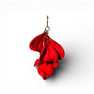Velvet Symphony fülbevaló Indián Piros - ékszer - fülbevaló - lógó fülbevaló - Meska.hu
