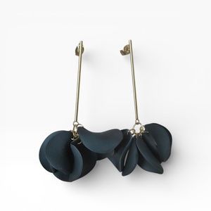 Veilora fülbevaló Fekete, Ékszer, Fülbevaló, Lógó fülbevaló, Ékszerkészítés, Gyurma, MESKA