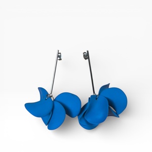 Veilora fülbevaló Óceánkék, Ékszer, Fülbevaló, Lógó fülbevaló, Ékszerkészítés, Gyurma, MESKA