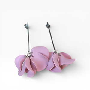 Veilora fülbevaló Eperkrém, Ékszer, Fülbevaló, Lógó fülbevaló, Ékszerkészítés, Gyurma, MESKA