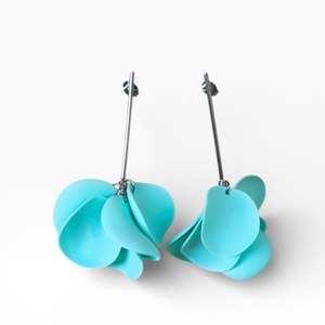 Veilora fülbevaló Pasztell Zöld, Ékszer, Fülbevaló, Lógó fülbevaló, Ékszerkészítés, Gyurma, MESKA