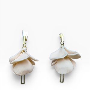 Lyra Noir fülbevaló Bőrszín, Ékszer, Fülbevaló, Lógó fülbevaló, Ékszerkészítés, Gyurma, MESKA