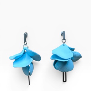 Lyra Noir fülbevaló Pasztell Kék, Ékszer, Fülbevaló, Lógó fülbevaló, Ékszerkészítés, Gyurma, MESKA