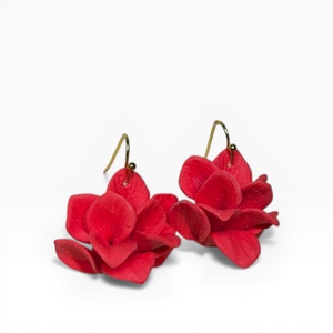 Animaris fülbevaló Indián Piros, Ékszer, Fülbevaló, Lógó fülbevaló, Ékszerkészítés, Gyurma, MESKA