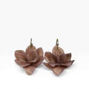 Animaris fülbevaló Rózsaarany, Ékszer, Fülbevaló, Lógó fülbevaló, Ékszerkészítés, Gyurma, MESKA