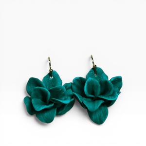 Animaris fülbevaló Sötétzöld, Ékszer, Fülbevaló, Lógó fülbevaló, Ékszerkészítés, Gyurma, MESKA