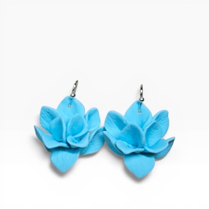 Animaris fülbevaló Pasztell Kék, Ékszer, Fülbevaló, Lógó fülbevaló, Ékszerkészítés, Gyurma, MESKA