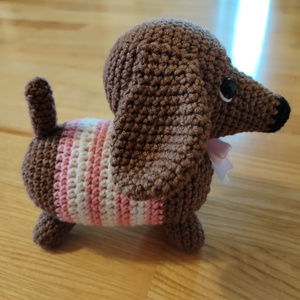 Tacskó horgolt, Játék & Sport, Plüssállat & Játékfigura, Kutya, , MESKA