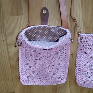 Horgolt crossbody táska - táska & tok - kézitáska & válltáska - vállon átvethető táska - Meska.hu