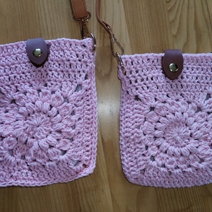 Horgolt crossbody táska - táska & tok - kézitáska & válltáska - vállon átvethető táska - Meska.hu