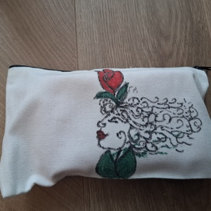 Tulipánálom kézzel díszített neszesszer - táska & tok - neszesszer - Meska.hu