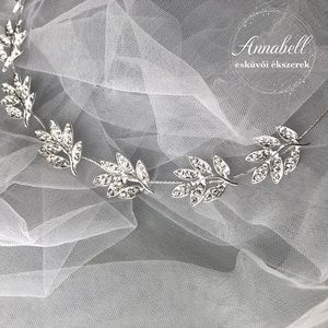 Menyasszonyi, esküvői hajlítható fejdísz 028 - Meska.hu