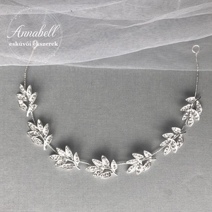 Menyasszonyi, esküvői hajlítható fejdísz 028 - esküvő - hajdísz - kontydísz & hajdísz - Meska.hu