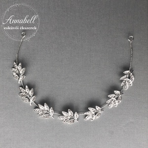 Menyasszonyi, esküvői hajlítható fejdísz 028 - esküvő - hajdísz - kontydísz & hajdísz - Meska.hu